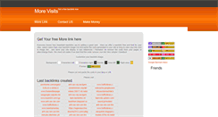 Desktop Screenshot of morevisits.info